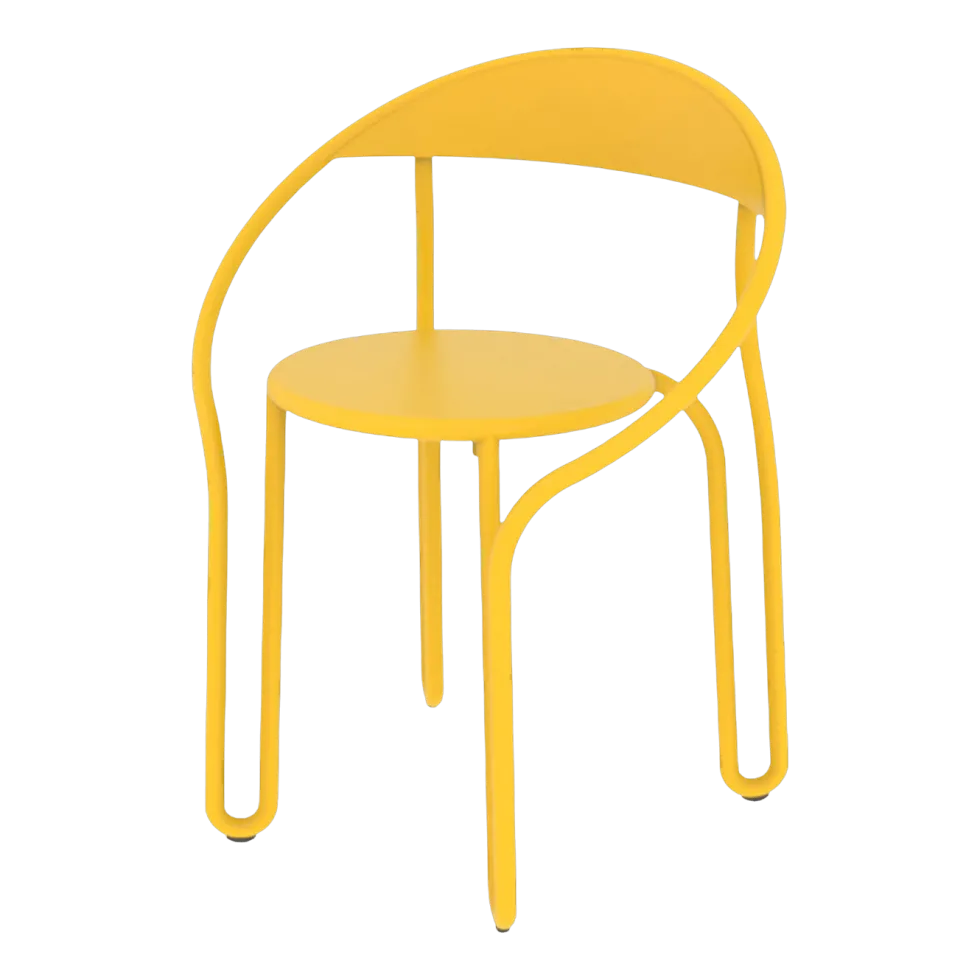 4 Chaises moutarde Huggy Bistro - Maiori