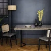 2 Chaises noires avec accoudoirs en chêne teinté Cannage - RED Edition