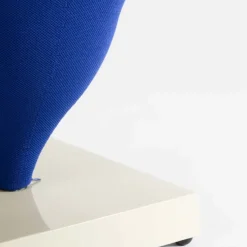 Chaise structure en métal cream et housse polyester blueberry 75cm Gelato - Moustache