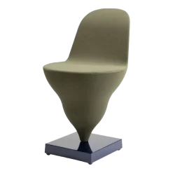 Chaise structure en métal navy et housse polyester kiwi 75cm Gelato - Moustache