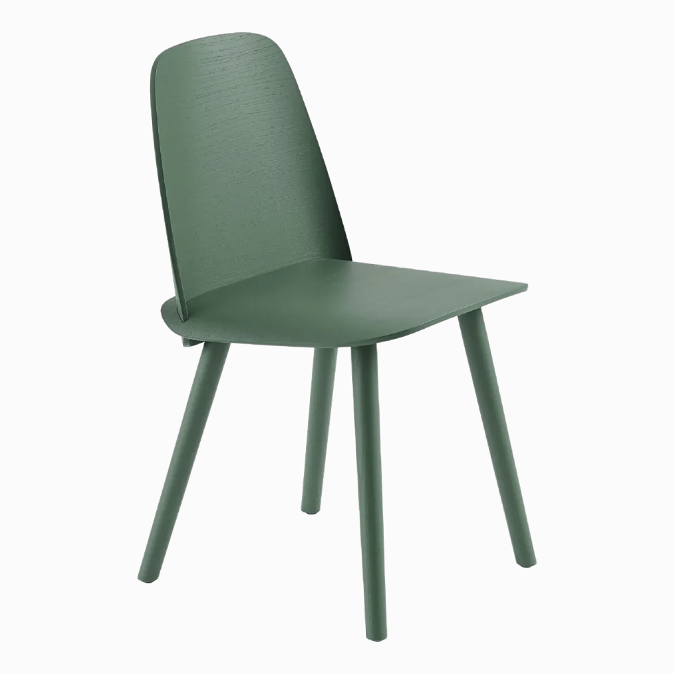 Chaise verte Nerd - Muuto