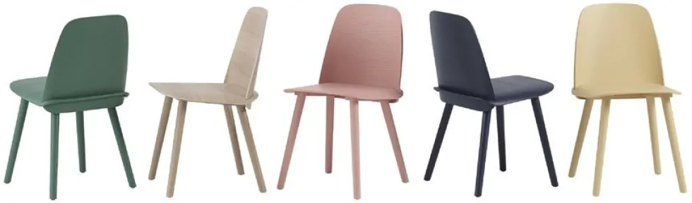 Chaise verte Nerd - Muuto