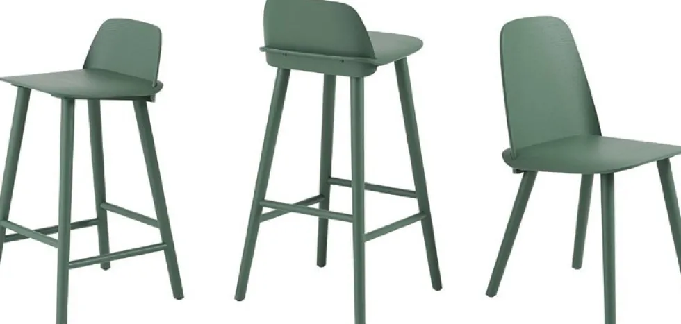 Chaise verte Nerd - Muuto