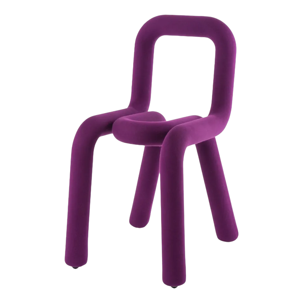 Chaise violet 53 x 77,5 cm Bold - Moustache