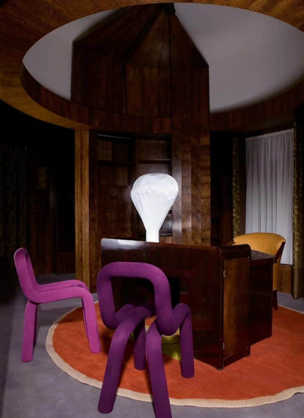 Chaise violet 53 x 77,5 cm Bold - Moustache