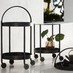Chariot en aluminium blanc Roll - Cane-Line