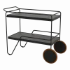Chariot en aluminium et acier noir 75,5x95x46cm Click - Houe