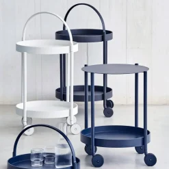 Chariot en aluminium noir Roll - Cane-Line