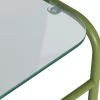 Chariot en verre transparent vert 43x42xh54cm Zephyr - Hübsch