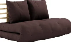 Chauffeuse convertible 2 places en coton marron 140x95cm Shin Sano - Karup Design