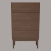 Chiffonnier avec 4 tiroirs en placage de noyer Case - Bolia