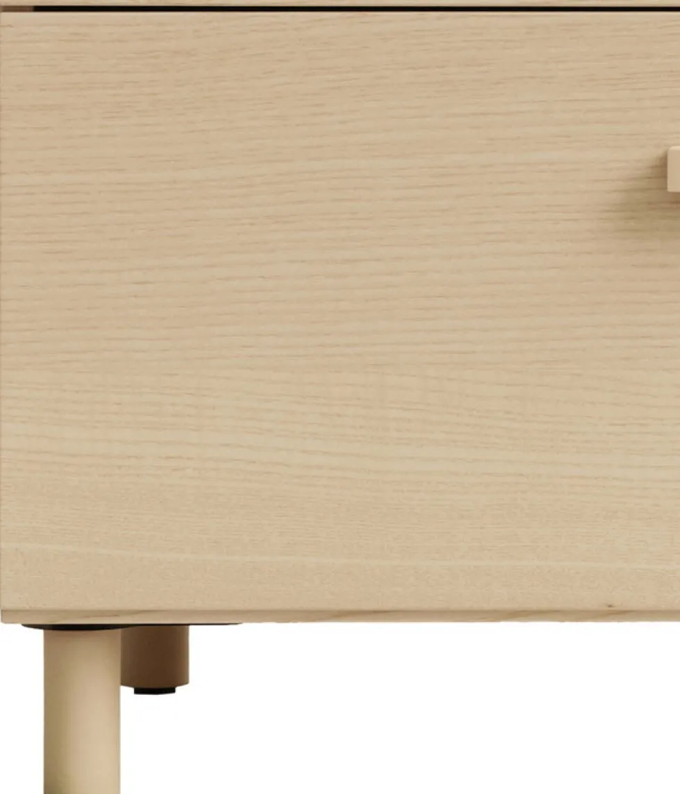 Chiffonnier en bois mdf frêne 41x121,5cm Relief - String furniture