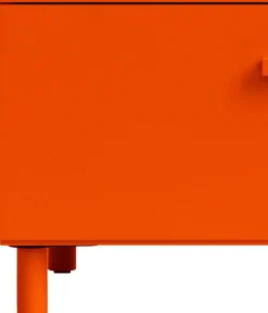 Chiffonnier en bois mdf orange 41x121,5cm Relief - String furniture