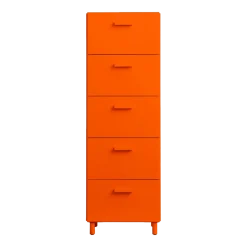 Chiffonnier en bois mdf orange 41x121,5cm Relief - String furniture