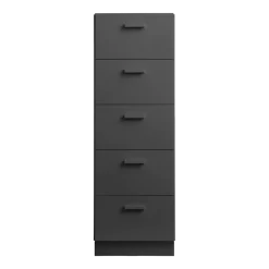 Chiffonnier et plinthes en bois mdf gris 41x121,8cm Relief - String furniture