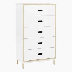 Chiffonnier à 5 tiroirs blanc Sideboard blanc - Normann Copenhagen
