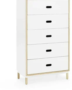 Chiffonnier à 5 tiroirs blanc Sideboard blanc - Normann Copenhagen