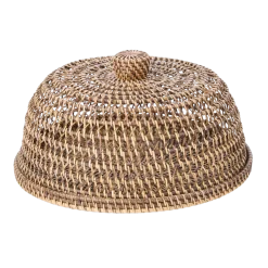 Cloche alimentaire en rotin 12x27cm - Bazar Bizar