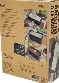 Coffret raclette à la bougie et fondue Lumi - Cookut
