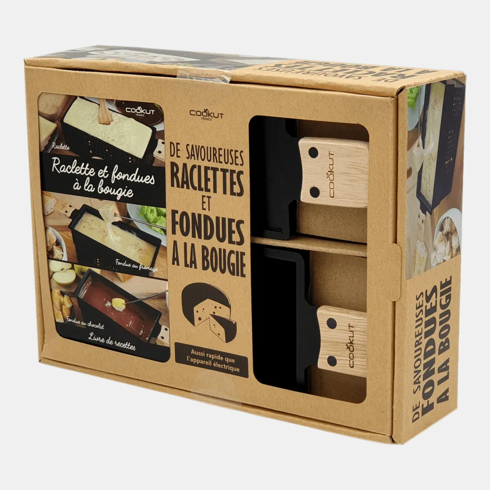Coffret raclette à la bougie et fondue Lumi - Cookut