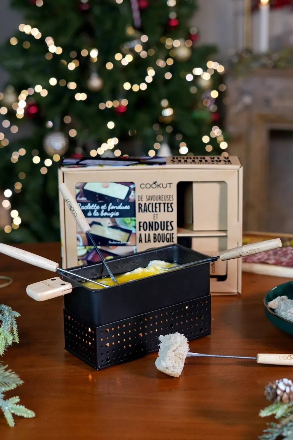 Coffret raclette à la bougie et fondue Lumi - Cookut