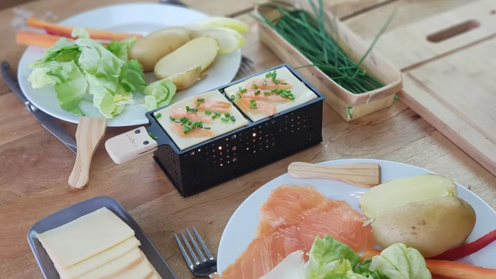 Coffret raclette à la bougie et fondue Lumi - Cookut