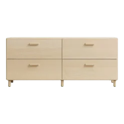 Commode basse en bois mdf frêne 123x53,1x41cm Relief - String furniture