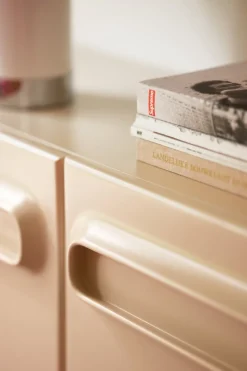 Commode en bois mdf crème 160x42 cm Space - HKliving