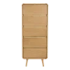 Commode en bois naturel 40x45x112cm Rise - Zuiver