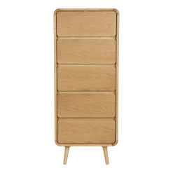 Commode en bois naturel 40x45x112cm Rise - Zuiver