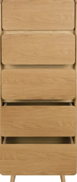 Commode en bois naturel 40x45x112cm Rise - Zuiver