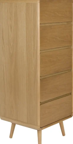 Commode en bois naturel 40x45x112cm Rise - Zuiver