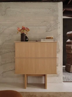 Commode en chêne naturel 100x109cm Stilt - Ferm Living