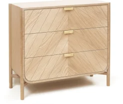Commode en chêne naturel 100 x 40 x 90 cm Marius - Hartô
