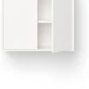 Commode haute avec portes en bois blanc 62,4cm - New Works