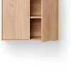 Commode haute avec portes en chêne 62,4cm - New Works