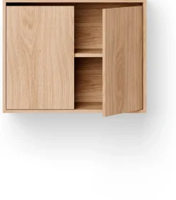 Commode haute avec portes en chêne 62,4cm - New Works