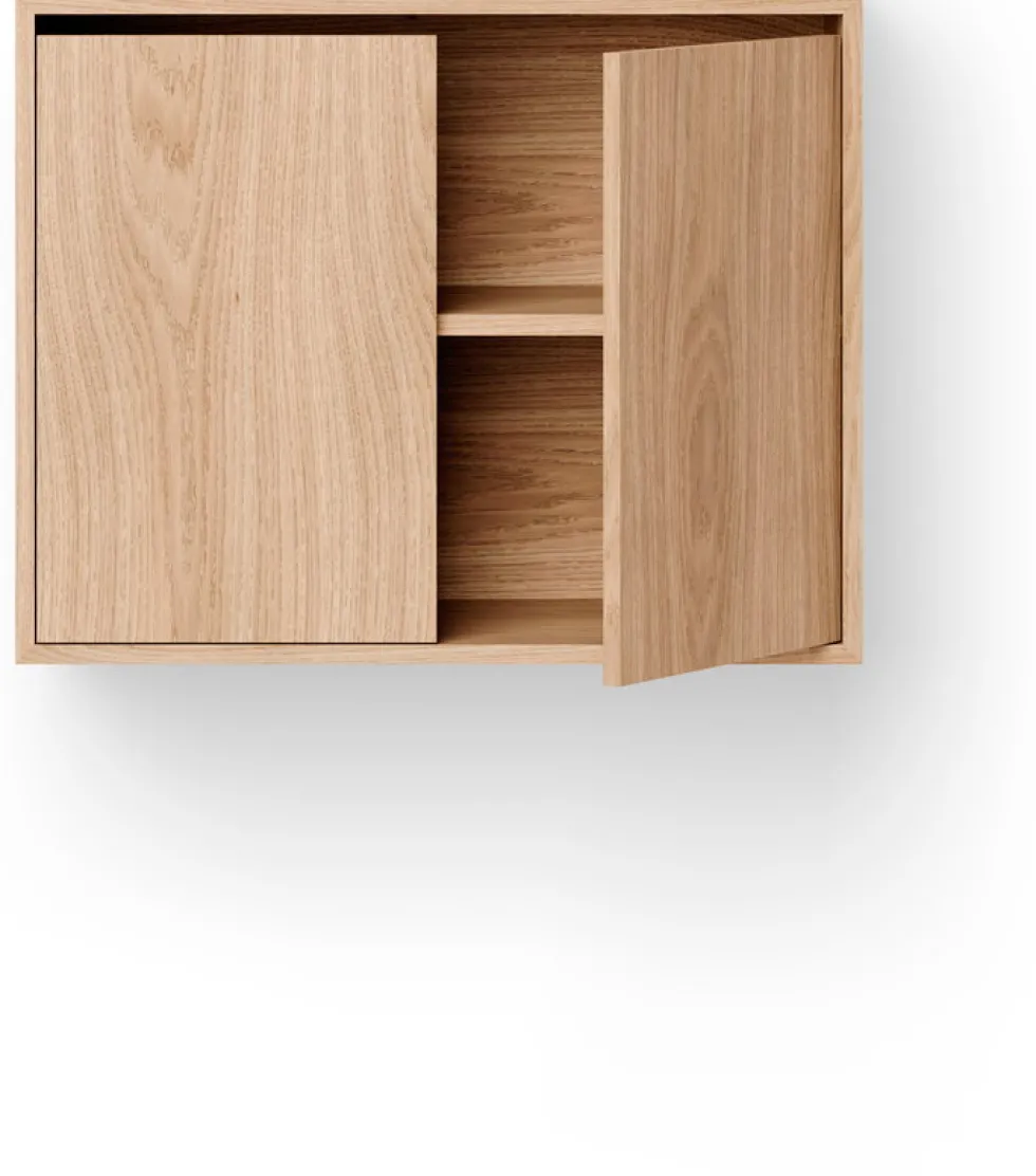 Commode haute avec portes en chêne 62,4cm - New Works