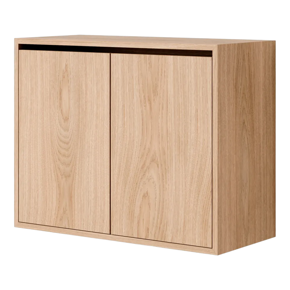 Commode haute avec portes en chêne 62,4cm - New Works