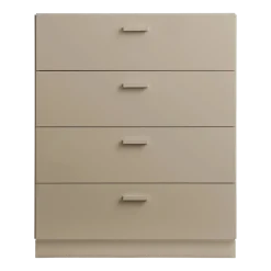 Commode large et plinthes en bois mdf beige 82x99x41cm Relief - String furniture