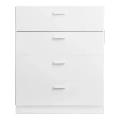 Commode large et plinthes en bois mdf blanc 82x99x41cm Relief - String furniture