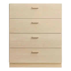 Commode large et plinthes en bois mdf frêne 82x99x41cm Relief - String furniture