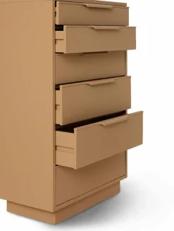 Commode 6 Tiroirs Camel - HKLIVING