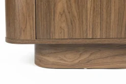 Commode à tiroirs en bois de noyer 40x90x80cm Oréa - The Cool Republic