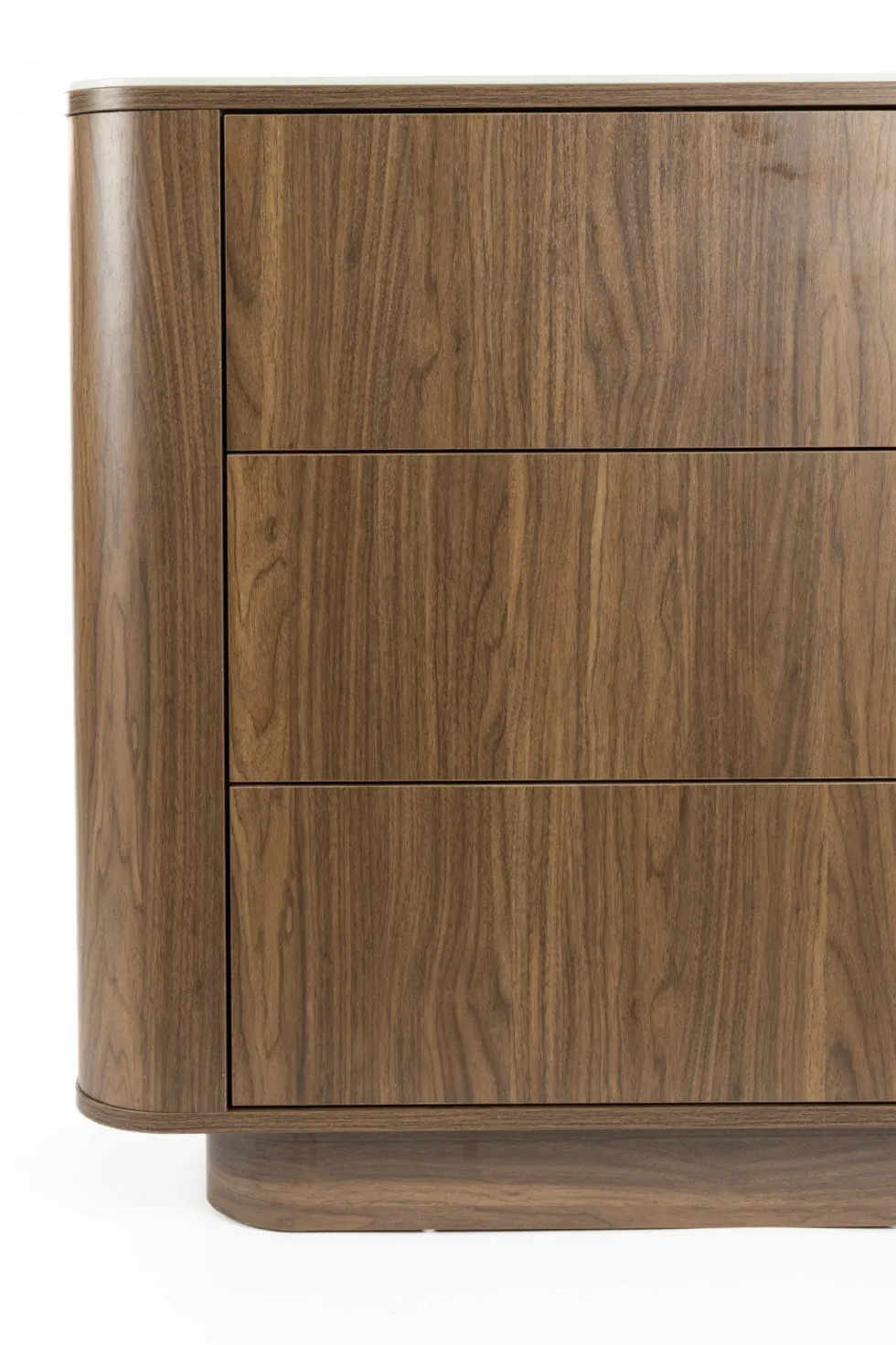 Commode à tiroirs en bois de noyer 40x90x80cm Oréa - The Cool Republic
