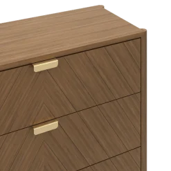 Commode à tiroirs en chêne teinté 100 x 40 x 90 cm Marius - Hartô