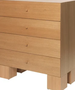 Comode en chêne naturel 90x45x107cm Kuben - Ferm living