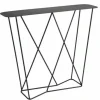 Console 100 cm en acier noir Philéas - Resistub