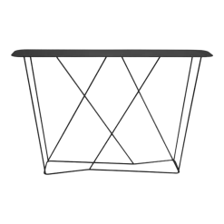 Console 133 cm en acier noir Philéas - Resistub