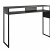 Console 120 cm en métal noir Arlequin - Resistub